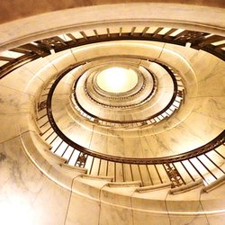 Photo of Supreme Court of the United States - Washington, DC, DC, US. Spiral staircase